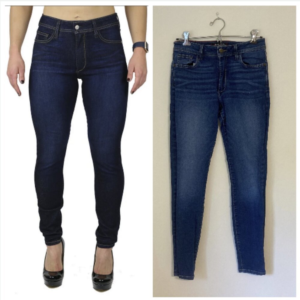 Fran Denim Nicole High Rise Skinny Jeans Dark Wash Size 28